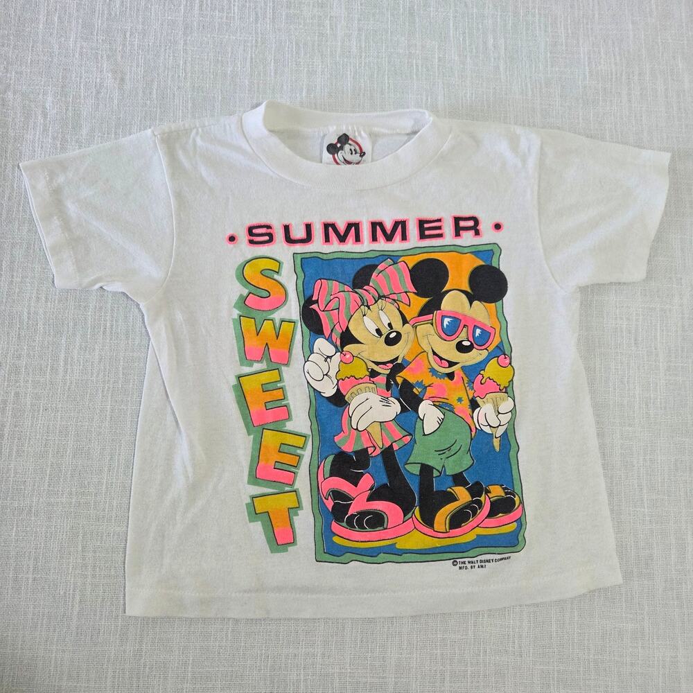 Vintage Mickey & Minnie Summer Tee 4t